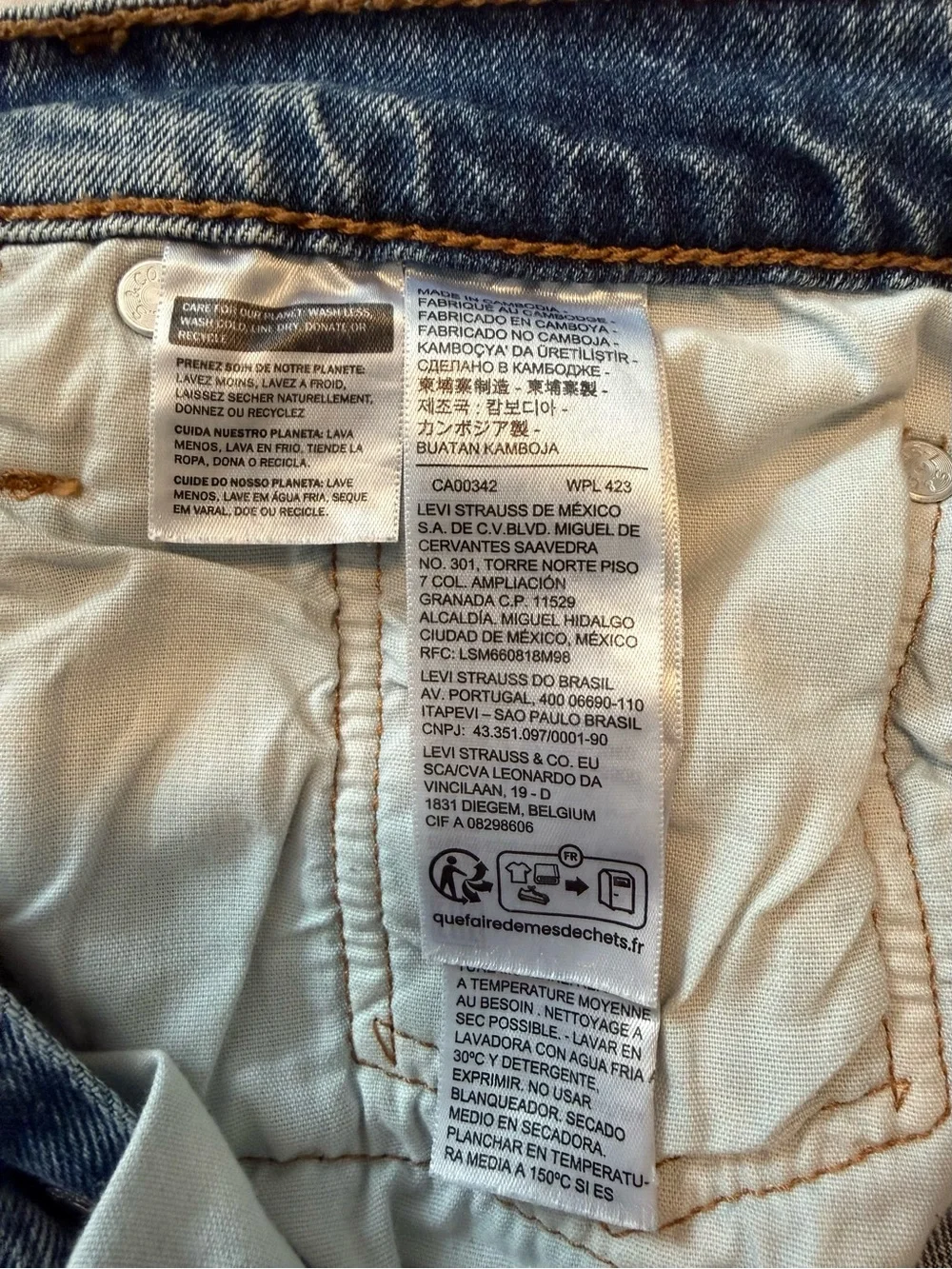 Levi’s Premium 501 Original Distressed Denim Cutoff Shorts Button Fly High Rise